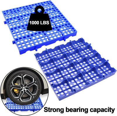 2x 40*40*3cm Plastic Pallets for Basement Garage Supermarket Storage Waterproof