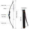 53" Archery 40lbs Takedown Recurve Bow and Arrow Set with Quiver for Hunting AU