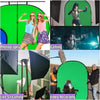 Chromakey Backdrops Double Sided Green Screen & Blue Screen 2 in 1 Collapsible