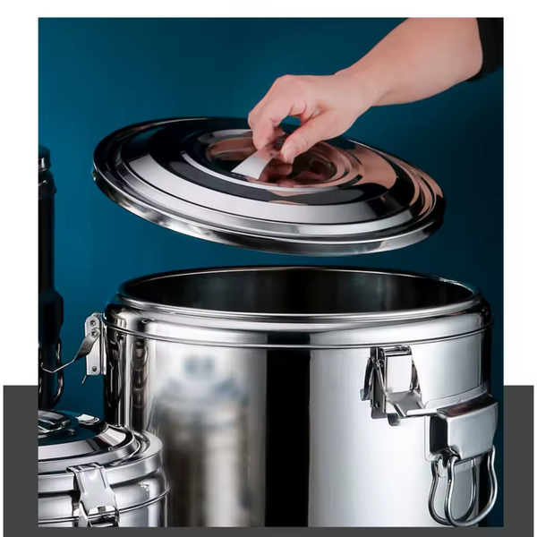 Stainless Steel Insulated Barrel Beverage Dispenser with Spigot Keep Hot Cold
