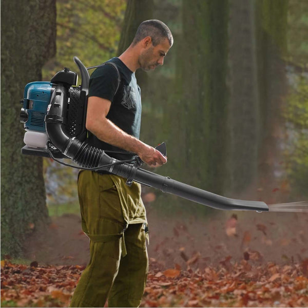 Petrol Leaf Blower 4 Stroke 75.6CC Ergonomic Backpack Commercial&home 331.2km/h