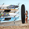 4-Boards Surfboard Storage Rack Surfboard Metal Rack for Kayak SUP Wakeboard