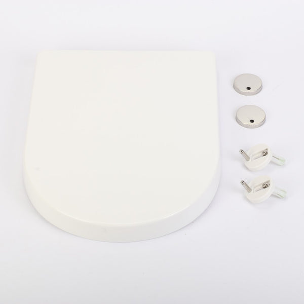 Thick Toilet Seat Soft Close Luxury White Heavy Duty Quick Release U Shape PP