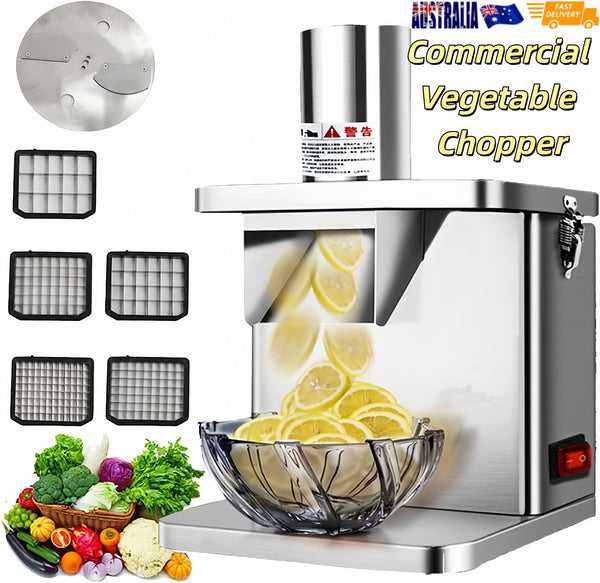 6 in1 Electric Vegetable Dicer Commercial Stainless Steel Slicer Machine Chopper
