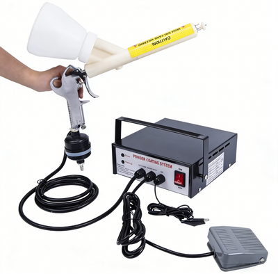Automatic Powder Coating Machine Electrostatic Air Paint Sprayer Gun Adjustable
