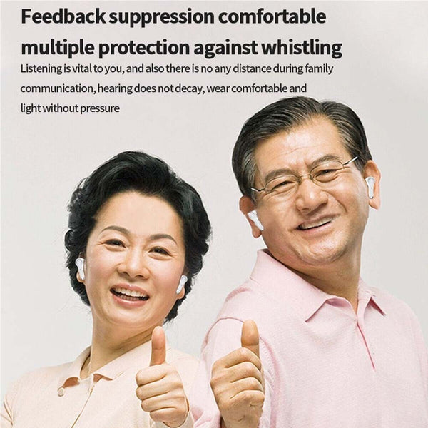 1 Pair Hearing Aids Rechargeable Digital Bluetooth Hearing Aids with Phone App