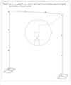 3x Metal Wedding Arch Backdrop Stand Wedding Ceremony Flower Holder Frame AU