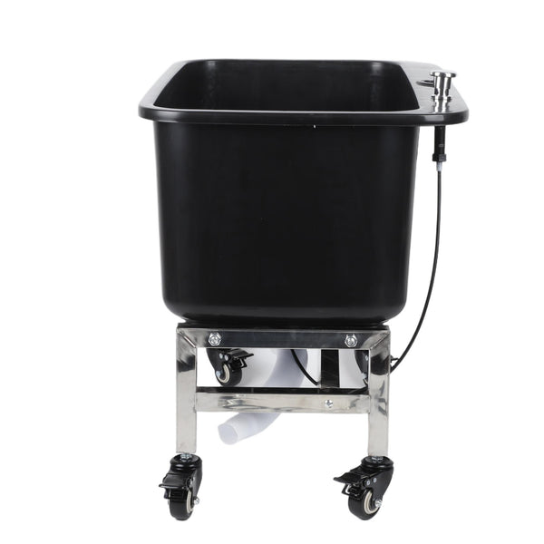 Rolling Floor Mop Sink Mop Cleaning Basin with Drain Buttoon Commercial Sink AU