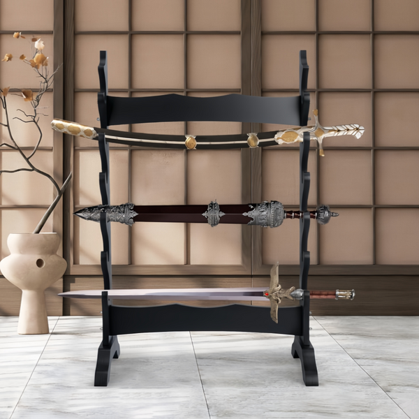 6 Tier Sword Stand Sword Display Stand Samurai Sword Katana Sword Set with Stand
