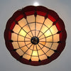 Retro Tiffany Style Ceiling Light 30CM Glass Lamp Fixture Dining Room Bedroom