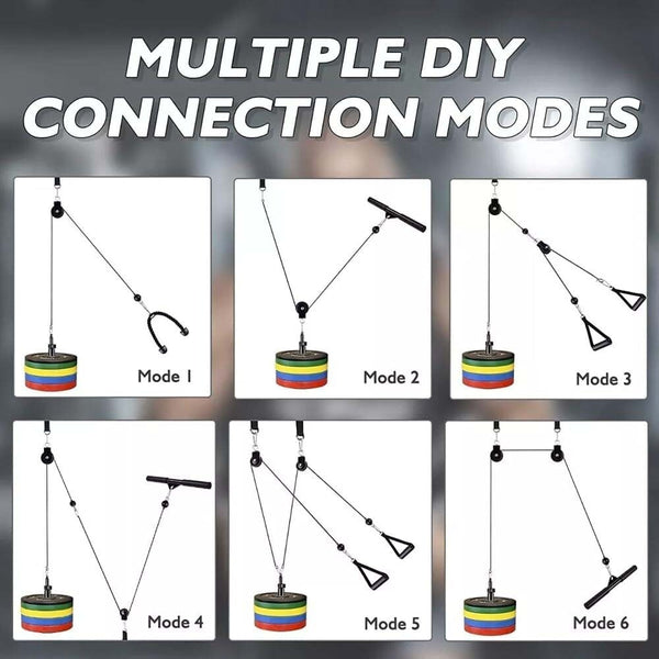 Pulley System Durable Cable Pulley Attachment for Home Gym Garage Gym Squat Rack