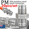 Connectors Fittings PM Air Tube 6mm Push Hose Connector Quick Release Pneumatic