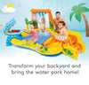 Inflatable Dinosaur Play Center Pool Playhouse Water Park with Kid Pool Slide