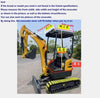 1PC Mini Digger Rain Cover For Kubota U15 U17 Warm Awning For 1-2Ton Excavator