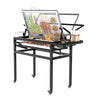 Portable Flipping Charcoal Grill 360° Rotating Charcoal BBQ Backyard Camping AU
