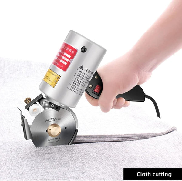 Electric Cloth Cutter Fabric Cutting Machine Round Blade Octagonal Knife 90mm
