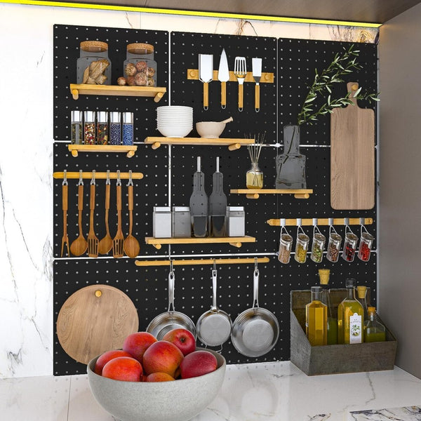 4X Heavy Duty Metal Pegboard Panels Multi-Use Wall Organizer Jewelry Display AU