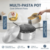 20 Quart Pasta Pot Fryer Pot OR Stainless Steel Pasta Pot Strainer Basket