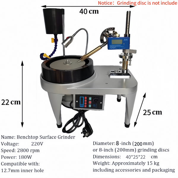 Digital Gem Faceting Machine With 8" Aluminum chassis Variable Speed Lapidary