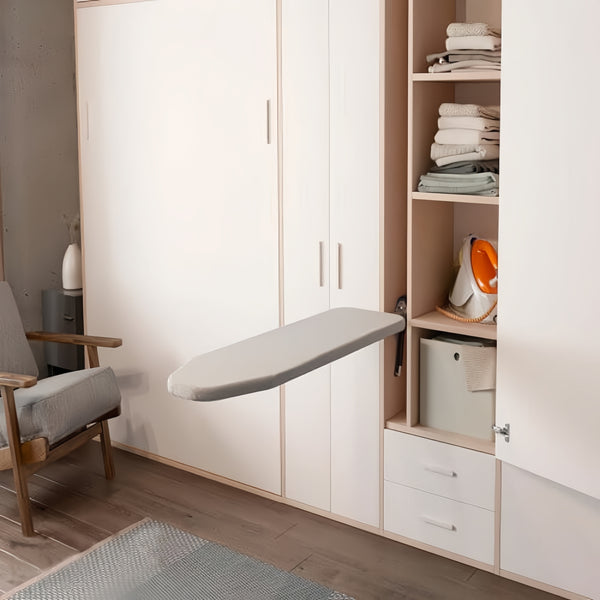 Pull-Down Ironing Board Wardrobe Mounted 180°Rotatable Ironing Board for Cabinet