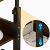Overbed Bedside Table with Rolling Wheels Adjustable Laptop Desk Home Bed Tray