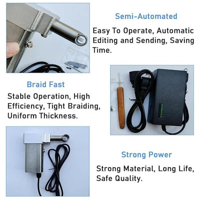 Portable Handheld Dreadlock Machine Crochet Braiding Making Machine 6/8/10 mm