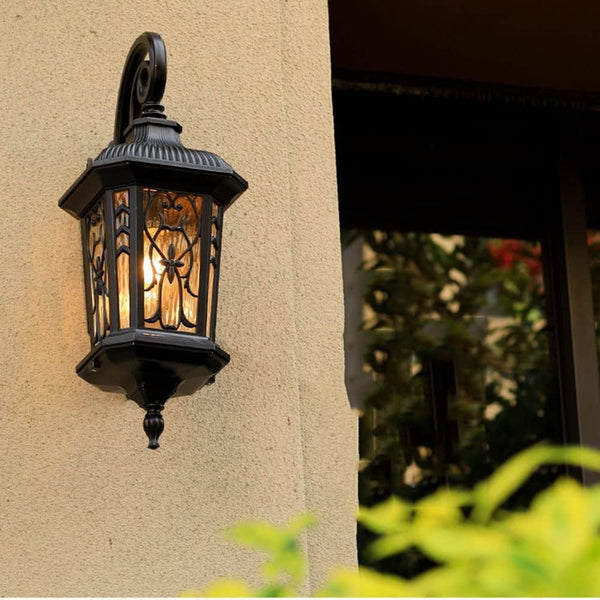 Garden Outdoor Wall Lamp Black Wall Sconce Hotel Wall Lights Balcony Wall Light