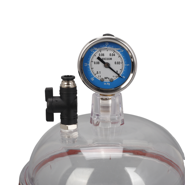 Vacuum Desiccator Clear Visibility Double Valve Design Easy to Use Accessory