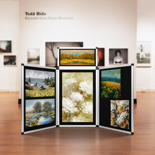 3+1 Panel Trade Show Presentation Board Folding Panel Table Top Display Board