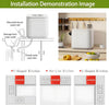 Portable Mini Dishwasher with Water Tank Benchtop Dishwasher 60° Spray 6 Program