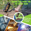 Manual Lawn Aerator Coring w/ Soil Track Tray &3 Core Portable Core Aerator Tool