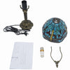 Retro Baroque LED Table Lamps Stained Glass Desk Lights Bedroom Reading Decor
