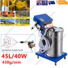 450g/min Electrostatic Powder Coating Spray Gun 45L Powder Hopper Trolley AU