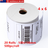 DIRECT THERMAL 4x6 Labels 20Rolls 100x150mm Fastway AUSPOST Shipping Label 10000