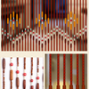 Beaded Curtain Door String Curtains 31Lines Bamboo Wooden Beaded Doorway Curtain