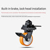 8" Super Heavy Duty ISO Shipping Container Caster Wheels With Directional Lock