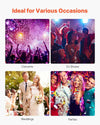 1500W Party Confetti Cannon Launcher LED Confetti Machine Stage Effect Show AU