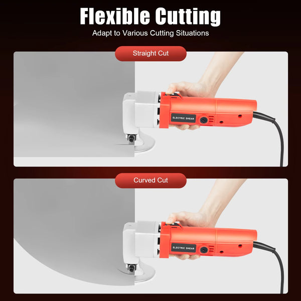 Electric Nibbler 2.5mm Sheet Metal Shear 500W Hand-held Scissor Cutter 2000r/min