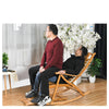 Leisure Rocking Chair Backrest Folding Bed Elderly Relax Armchair Foot Massage