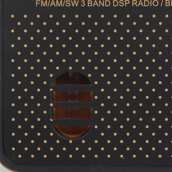 Portable AM FM Radio | Mains/Rechargeable Battery | Wood Effect | Retro Style