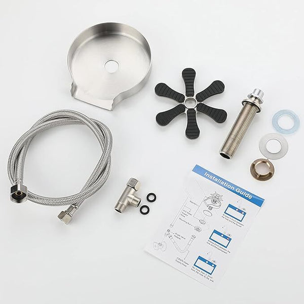 Kitchen Sink Glass Rinser Stainless Steel Cup Washer for Sink 9 Holes Cleaner
