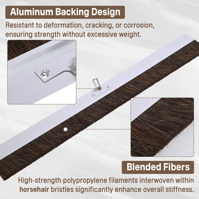 Aluminum Backed Concrete Broom 1220mm Concrete Broom for Driveways Wet Concrete