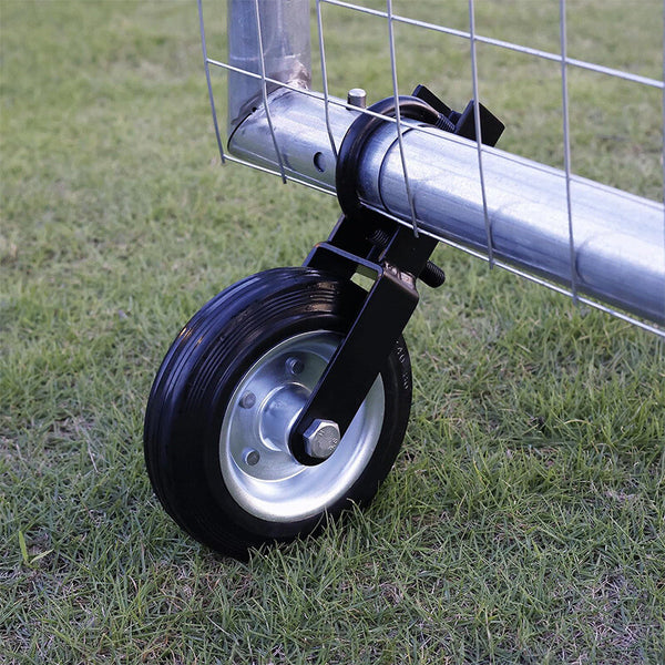 6inch Gate Wheel Supporting with 1-5/8" Thru 2" Gate Frames for Chain Link Fence