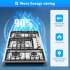 5 Burner Gas Cooktop Stove Konbs Kitchen Cooker Stainless Steel NG/LPG 86cm AU