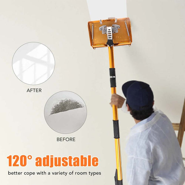 Wallboard Finishing Box Putty Powder Scraper Wall Plastering Flat Box w/Handle