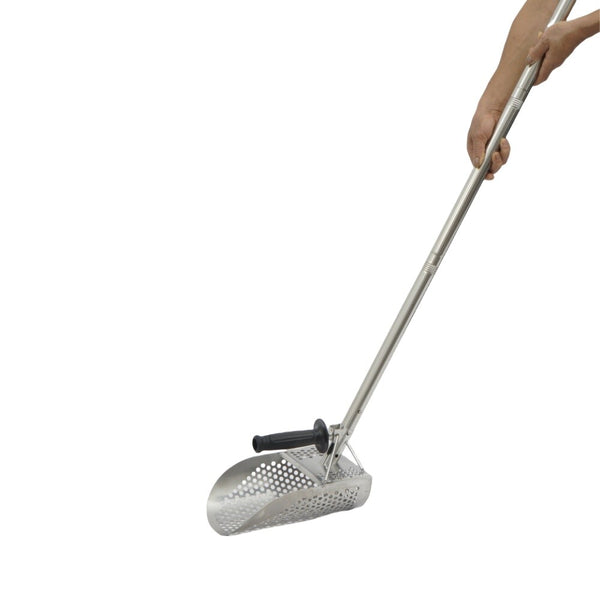 Beach Sand Scoop Metal Detecting Sand Scoop with Removable Long Handle Handheld
