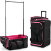 24inch Dance Bag Suitcase Garment Rack Duffel Rolling Luggage Upright Storage