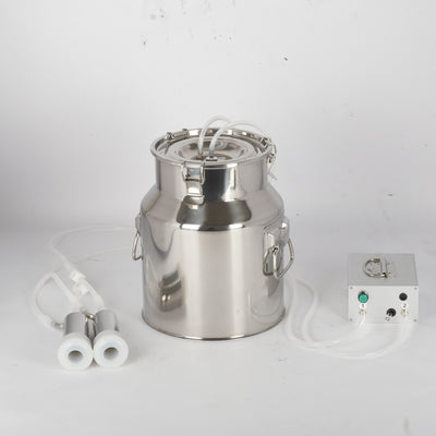 14L Electric Cattle Cow Milker Pulse Vacuum Pump Farm Milking Machine