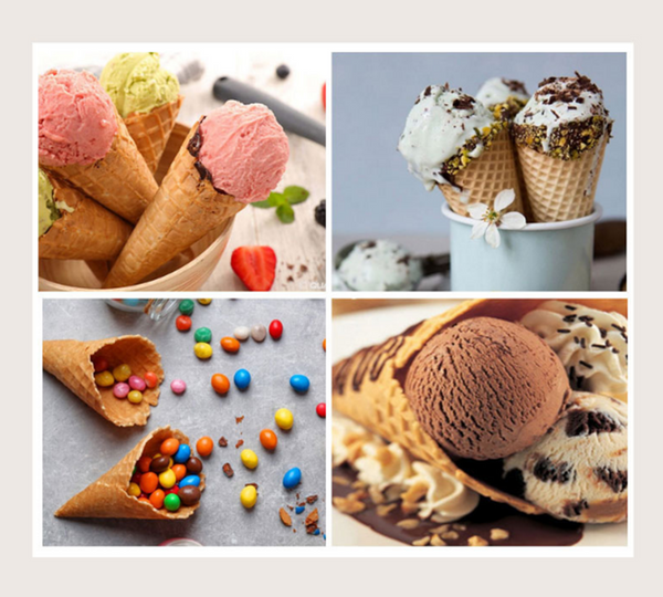 Electric Ice Cream Egg Waffle Cone Maker Machine 10'' With Cone Roller Nonstick