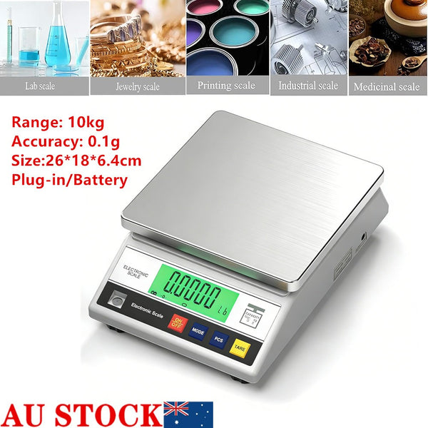 10kg 0.1g Precision Scale Lab Scale High Precision Jewelry Scale w/led Display